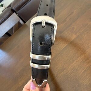 Men's Black Leather Belt size 34